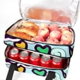 thumbnail image 5 of Thanksgiving Insulated Double-Layered Lunch Bag with Two Compartments - Large Capacity Hand-Carry Meal Bags for Insulation and Refrigeration - 7.1x11.4x16.1 inches, 5 of 6