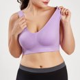 thumbnail image 6 of Amidoa Sports Bras for Women Pack Padded Sports Large Bra No Underwire Full Coverage Workout Crop Tops Everyday Wear Solid, 6 of 9