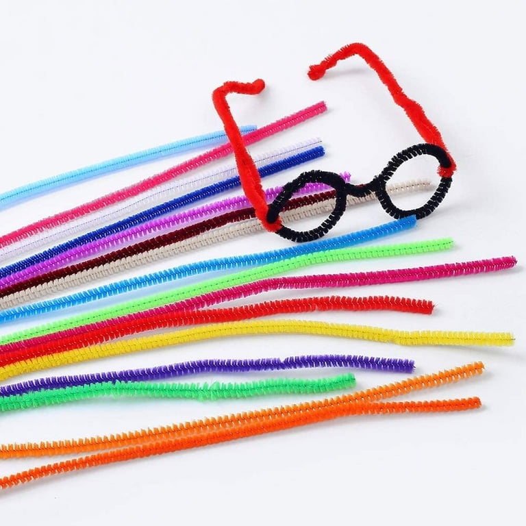 Baker Ross Ax923 Bumpy Pipe Cleaners - Pack of 100, Craft Embellishments, Ideal for Winter Arts and Crafts Projects for Kids