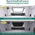 thumbnail image 2 of 16In x 16In Waterproof Thickened Magnetic RV Window Shade, Foldable Magnet Motorhome Blackout Ventilation Cover, 2 of 7