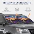 thumbnail image 7 of Picia Cosmic Irises At Twilight 2 Piece Car Windshield Sun Shade Foldable | Foldable Sun Shield for Front Window Blocks UV Rays and Keeps Your Vehicle Cool-Medium, 7 of 7