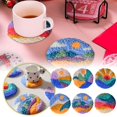 thumbnail image 2 of Set Of 6 Handmade Embroidery Handmade DIY Material Pack Needle Insulation Pad Yarn Painting Unzip Knitting Bag Backpack, 2 of 8