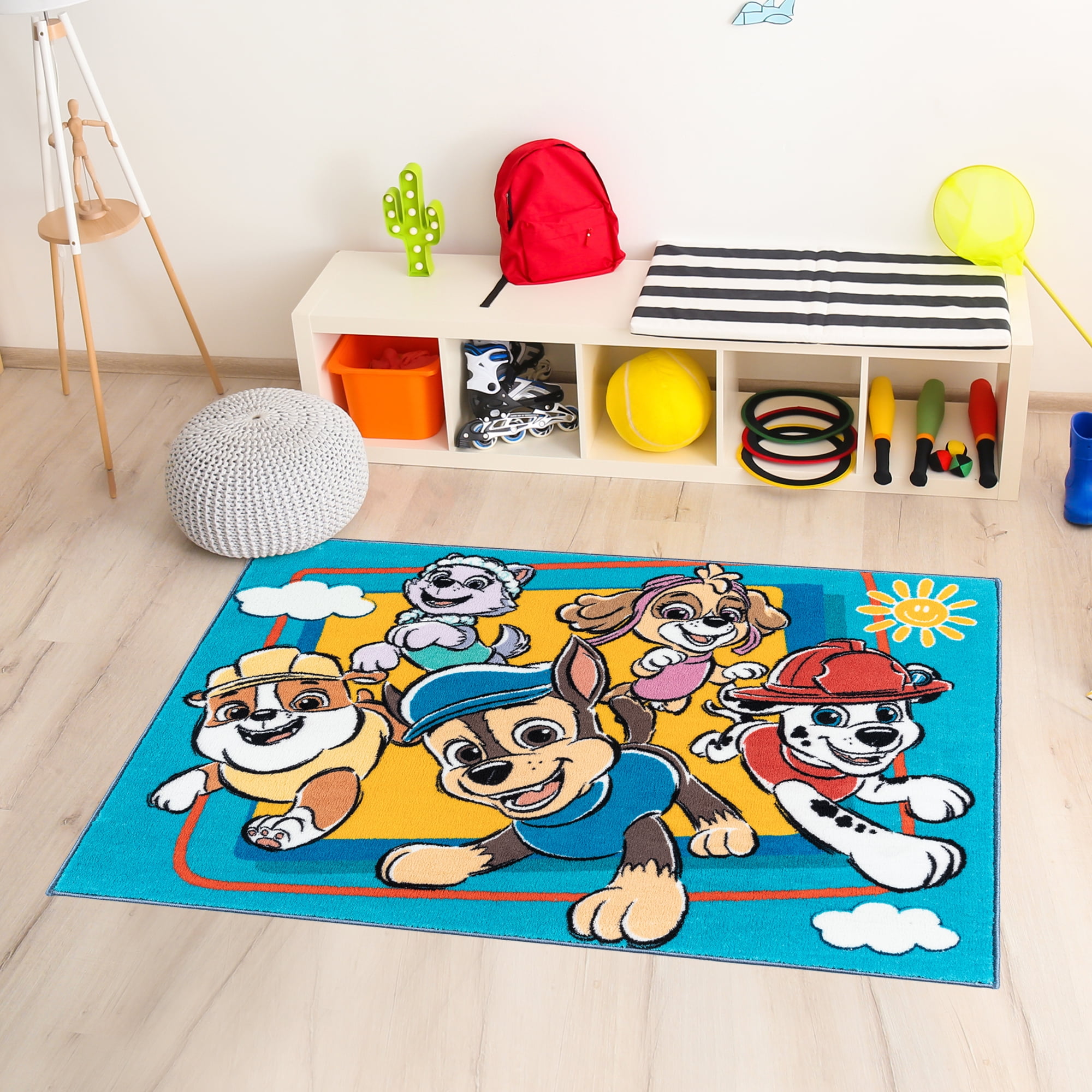 Nickelodeon Licensed Paw Patrol Team Youth Printed Area Rug, 3x5