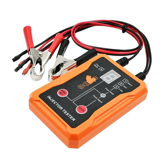 Car Universal Fuel Injector Tester And Cleaner Tool Kit, 8 Pulse Modes, With 4 Injector Cleaner Adapters, Short Circuit Protection