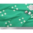 thumbnail image 2 of Soimoi Green Cotton Voile Fabric White Dots Print Fabric by the Yard 56 Inch Wide, 2 of 3