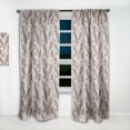 thumbnail image 2 of Designart 'Different Feather Pattern' Southwestern Curtain Panel, 2 of 5
