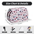 thumbnail image 5 of Kdxio Happy Columbus Day for Double Compartment Pen Case Oxford Organizer with Zipper Pockets for Students Artists, 5 of 7