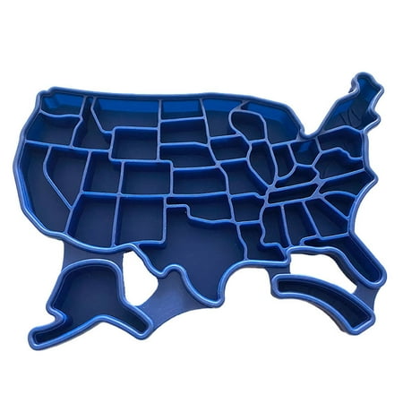 

American map Silicone Ice Tray Molds with Lid Household Reusable Safety for Chilled Drinks Whiskey