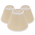 thumbnail image 1 of Pantallas de lámpara de tela con clip vintage, pantalla de burbujas para bombillas de luz de mesa de pared, color caqui 3 piezas de Methold HA003675-02, 1 of 7