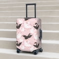thumbnail image 5 of JUNZAN Swan And Flowers2 Print Washable Luggage Cover - Fashion Suitcase Protector Fits 18-32 Inch Luggage (without luggage), 5 of 5