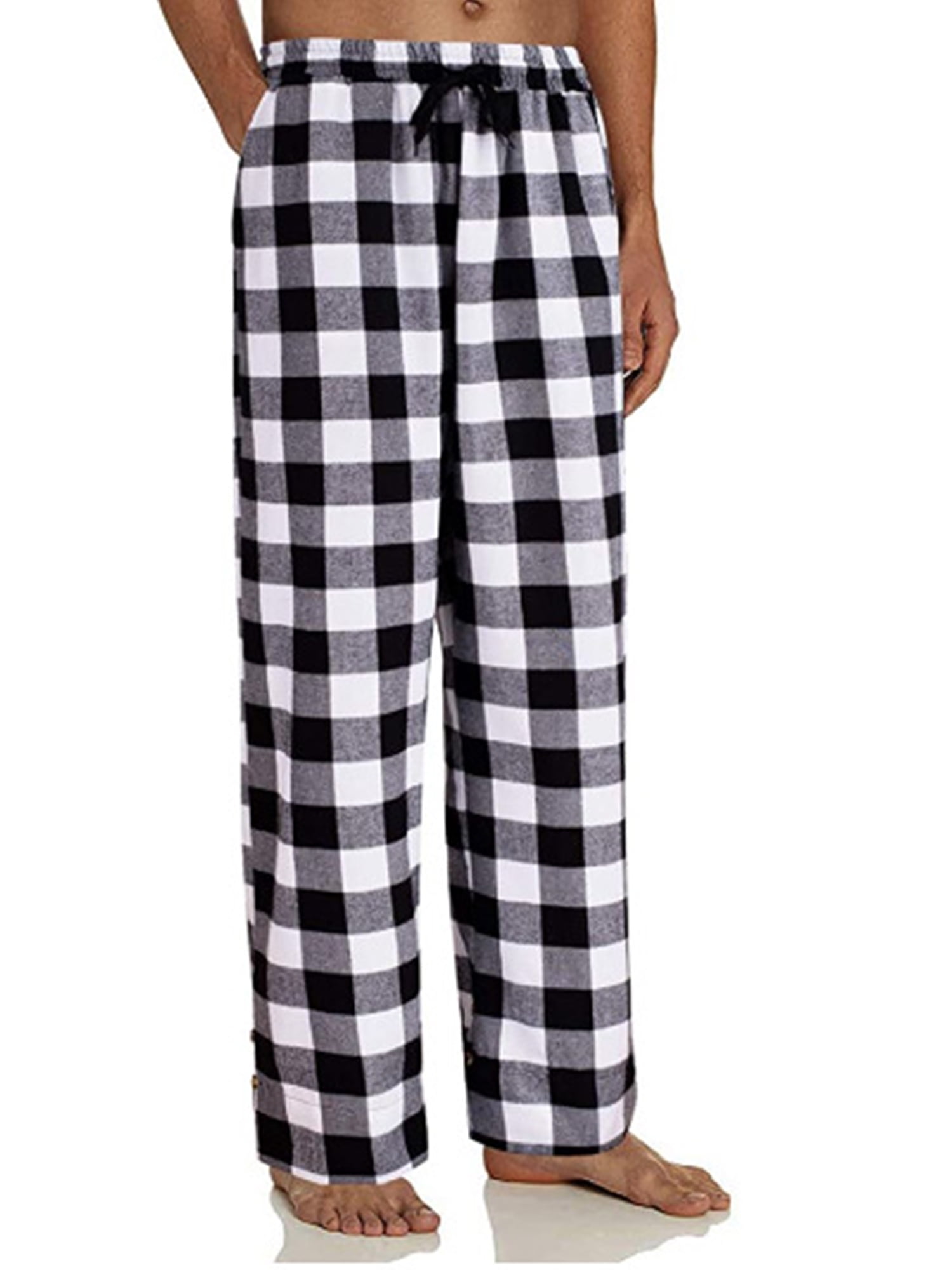 Women Home Pants with Pocket Classic Stripe Lattice Pants Summer Home Wear Drawstring Cotton Soft Loose Casual Pajamas PJS Sleepwear Sleep Bottoms