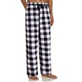thumbnail image 1 of Pijamas para hombre, pantalones de dormir con cordón, ropa de dormir suave y cómoda a cuadros con bolsillos, 1 of 2