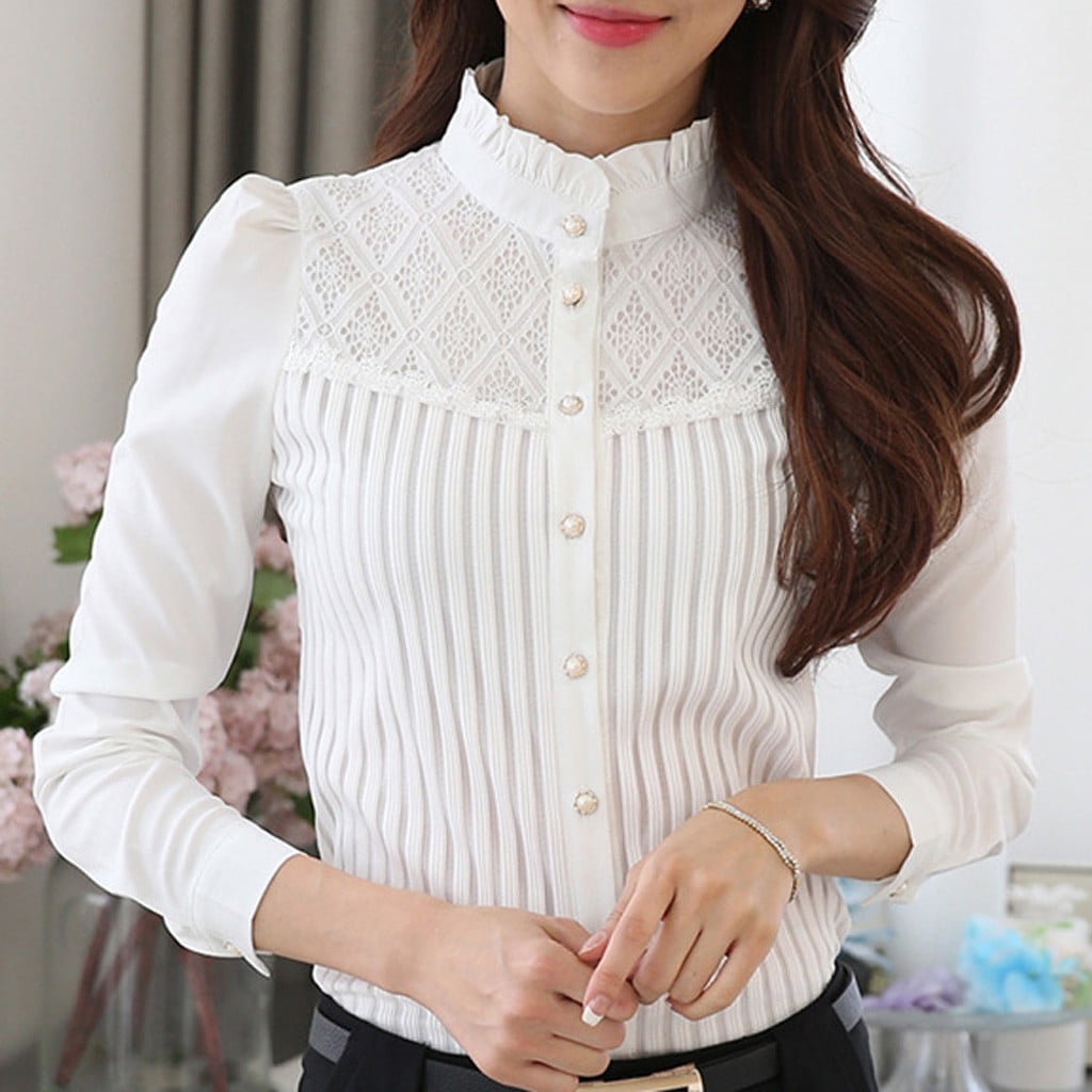 Chiffon collared blouse Clearance