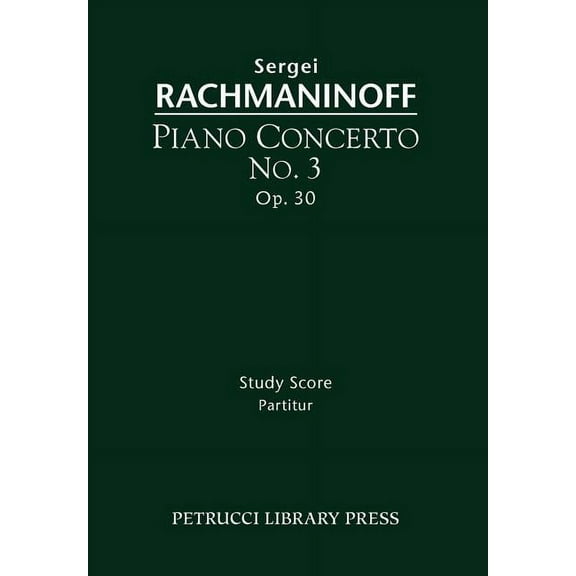 Piano Concerto No.3, Op.30: Study score, (Paperback)