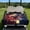 Starry Eagle American Flag, variant on COEQINE Quilted Golf Cart Seat Cover, Folds Like a Bag with Handle for Easy Carry, Universal Fit 51.2"x30.3" for EZGO Yamaha Club Car 2-Seaters, 4 Pockets, Orange Pink Daisy Hippie Flower