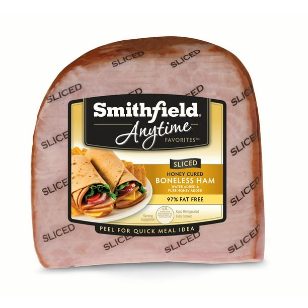 Smithfield Anytime Favorites Honey Cured Sliced Boneless Ham Walmart