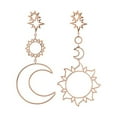 thumbnail image 5 of PPgejGEK Earrings for Women Fashion Women Star Sun Moon Hollow Earrings Metal Alloy Vintage Geometr Sales, 5 of 6