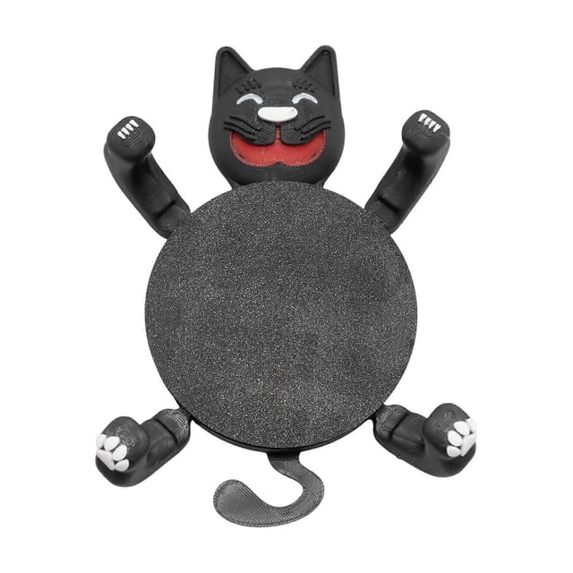Creative Cup Mats Drink Mats Cats Shape Cup Pad Flexible Coasters Plastic Texture Suitable for Dining and Coffee Table