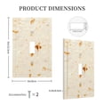 thumbnail image 3 of KLL Pita Tortilla Pattern Electrical Outlet Covers, 3" x 5" 1 Pack Electric Receptacle Plug Covers for Decorator Receptacle Outlet & Switch-Style T, 3 of 6