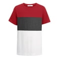 thumbnail image 5 of Arshiner Boys' 2-Piece Cotton Outfit Color Block T-Shirt and Shorts Set Summer Camo Clothes, 5 of 8