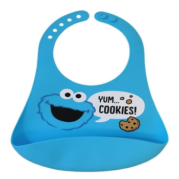 Sesame Street Baby Cookie Silicone Scoop Bib