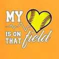 thumbnail image 2 of Wild Bobby, My Heart Is On That Tennis Field, Sports, Women Graphic Tee, Gold, X-Large, 2 of 4