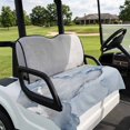 thumbnail image 4 of Marble Blue Golf Cart Seat Covers, Modern Abstract Ink Painting Luxury Golf Cart Seat Towel Cover for 2/4 Seater Bench Seats, Breathable Washable Dust & Sun Protection Seats Blanket 51''x31'', 4 of 9