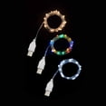 thumbnail image 4 of Guirnalda de luces LED solares de cobre con USB, 2 m, 4 m, 5 m y 10 m, impermeables, para decoración de fiestas en interiores y exteriores, bodas, hogar y jardín. Blanco frío, blanco cálido y, 4 of 8