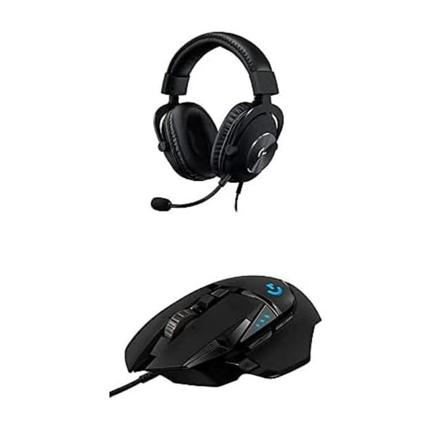 Mouse para Juegos y Audífonos Logitech G502 HERO + Bundle G Pro X