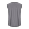 thumbnail image 3 of Bcfgryg Vest Men Lapel Sleeveless Slim Fit For Men With Vintage Casual Vests Lightweight Men's Jacket For Hiking Silver L, 3 of 5