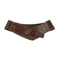 thumbnail image 2 of Cinturón ancho de mujer Strade Fareast Limited de cuero PU marrón, 2 of 8
