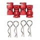 thumbnail image 5 of Localizador de orificios de columna de montaje de carcasa de cuerpo RC, 4 piezas de metal Localizador de orificios de carcasa de cuerpo RC Localizador de orificios de montaje de carcasa de cuerpo RC Acabado de lujo Jadeshay A, 5 of 8