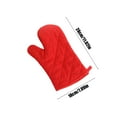 thumbnail image 3 of Microwave Oven Gloves, Heat Resistant Kitchen Gloves, Non Slip High Temperature Baking Mitt, Durable Polyester Quilted Protective Cooking Mittens, 3 of 7