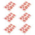 thumbnail image 2 of 6pcs Temporary Stickers Lips Pattern Water-proof Stickers Body Decorations Stickers, 2 of 4