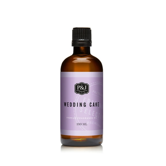 P&J Trading Fragrance Oil | Wedding Cake 100ml - Scented Oil for Soap Making, Diffusers, Candle Making, Lotions, Haircare, Slime, and Home Fragrance