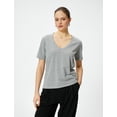 thumbnail image 2 of V Neck Basic T-Shirt, 2 of 6