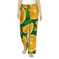 thumbnail image 2 of Kdxio Women's Comfy Stretch OrangePrint Drawstring Pajama Pants-X-Large, 2 of 9