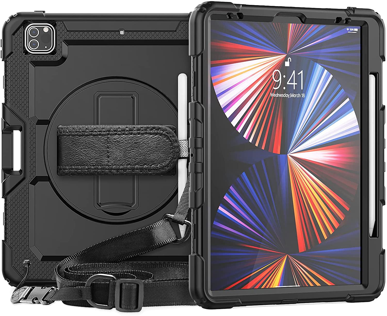 iPad Pro 12.9 Case 2021 5th Generation iPad Pro 12.9 Inch 2020 4th Generation Cases with Screen