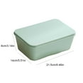 thumbnail image 3 of Bento Lunch Box | Stackable Meal Prep Container for Adults | Microwave Freezer Dishwasher Safe | Reusable and Lightweight | Odorless PP Material | 21.5x14x8cm | Multiple Colors | 1-Pack, 3 of 7