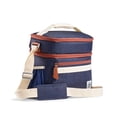 thumbnail image 5 of Acorn Street Dual-Compartment 12-Can Soft Insulated Cooler, Blue, 5 of 9