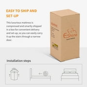 ESHINE 14 inch Memory Foam Hybrid Mattress for adjustable bed,Queen