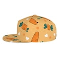 thumbnail image 3 of Fotbe Love Carrot Flat Bill Visor Cap Classic Snapback Hat Polyester Foam Trucker Hat Trucker Cap Adjustable Baseball Cap, 3 of 9