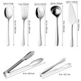 Salinist 1 Set Serving Utensils Appetizers Tongs Buffet Serving Forks Spoons Soup Ladle Slotted