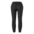 thumbnail image 5 of FANNYC Leggings For Women High Waist Sports Yoga Pants Workout Slim Compression Tights Activewear Tummy Control Sweatpants Girls Trousers Loungewear Black, 5 of 6