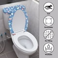 thumbnail image 3 of HELLHERO Penguin Pattern Design Toilet Dust Cover Set Washable and Reusable for Household Stretch Fit Toilet Lid Cover, 3 of 8