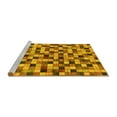 thumbnail image 2 of Ahgly Company Machine Washable Indoor Rectangle Oriental Yellow Modern Area Rugs, 7' x 9', 2 of 4