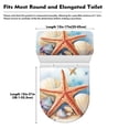 thumbnail image 6 of SEANATIVE Beach Starfish Toilet Seat Covers for Bathroom Set of 2 Toilet Tank Lid Blue Toilet Lid Protector Cover Polyester Soft Easy Installtion Bathroom Decoration, 6 of 7