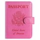 thumbnail image 1 of Funda para pasaporte, cartera, bloqueo RFID, piel rosa, 1 of 9