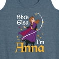thumbnail image 3 of Disney Frozen 2 - She's Elsa, I'm Anna - Women's Racerback Tank Top, 3 of 5