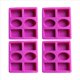 thumbnail image 1 of 4X Molde de Jabón de Silicona para Hacer Jabón 3D 6 Formas Molde de Jabón Rectangular Ovalado Flores Artesanales Hechas una Mano Molde de Jabón de Cocina de BañO, 1 of 6
